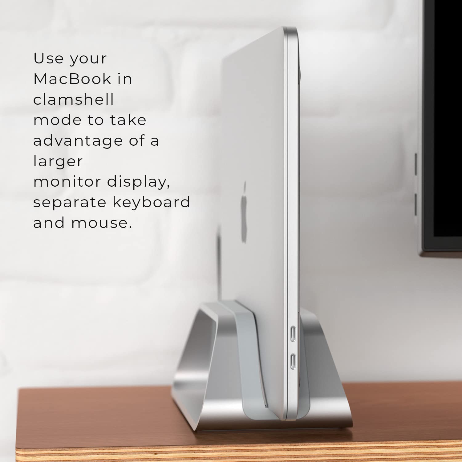 Foto 6 pulgar | Soporte Vertical Para Portátil Humancentric Para Macbook Silver - Venta Internacional.