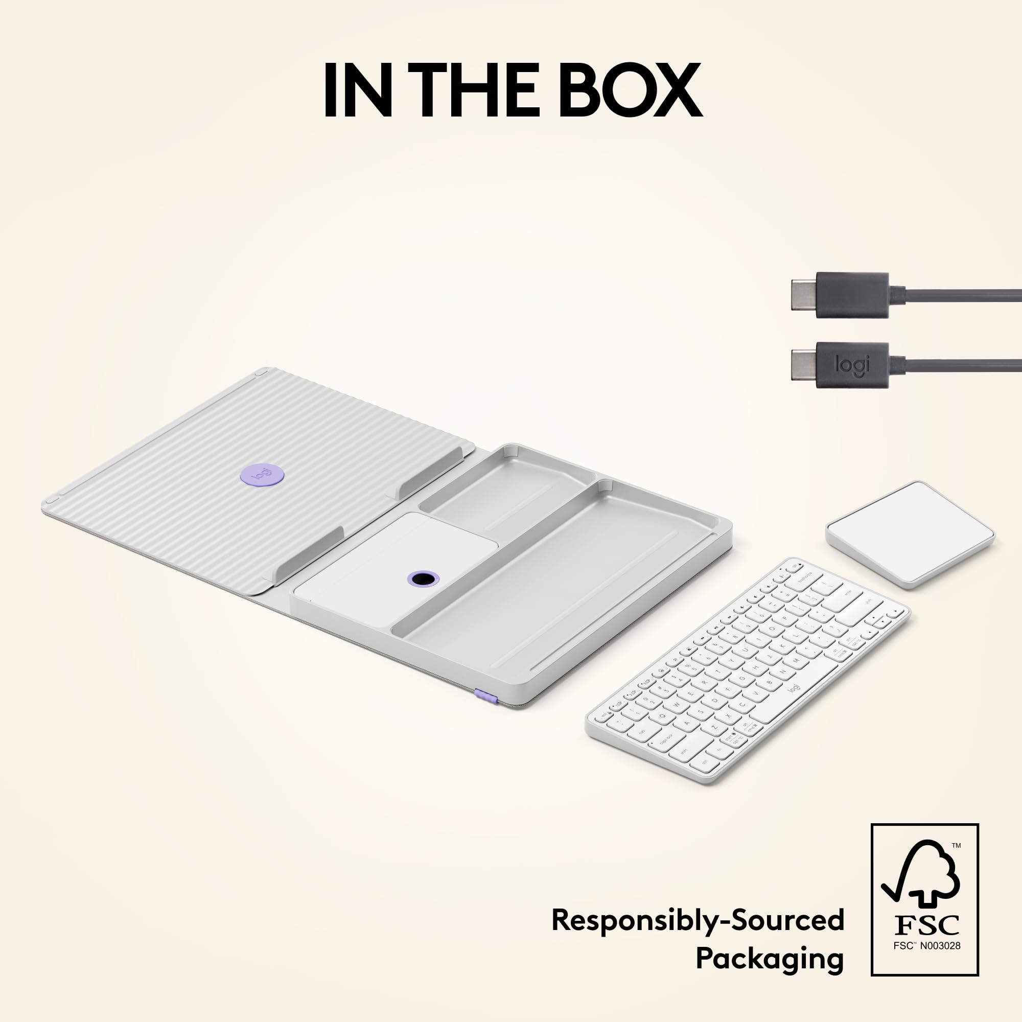 Foto 7 | Kit De Escritorio Plegable Logitech Casa Work From Home Con Soporte Para Portátil - Venta Internacional.