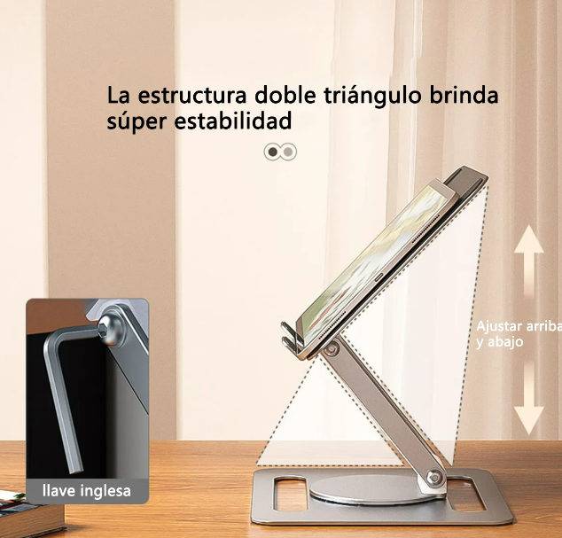 Foto 3 pulgar | Base Xtellar Soporte Laptop Espesar Giratorio 360 Ángulo Ajustable