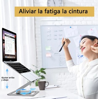 Foto 3 | Base Xtellar Soporte Laptop Espesar Giratorio 360 Ángulo Ajustable
