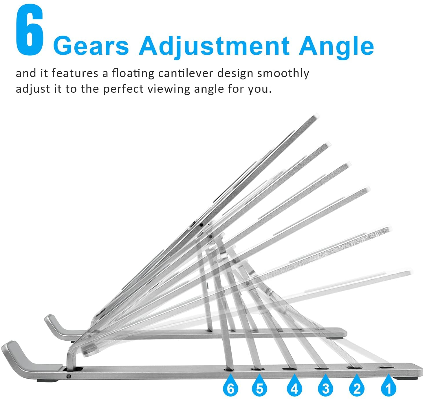 Foto 4 pulgar | Soporte Para Portátil Jieyou, Plegable, Ajustable, De Aluminio Ventilado - Venta Internacional.