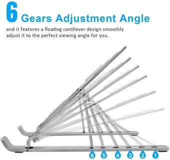 Foto 3 | Soporte Para Portátil Jieyou, Plegable, Ajustable, De Aluminio Ventilado - Venta Internacional.