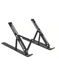 Foto 2 | Soportes Para Portátiles Plegables Negro + Gratis Termo Güish De Regalo