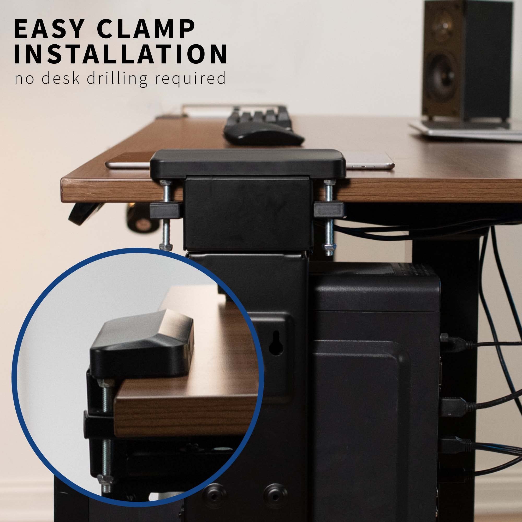 Foto 4 | Soporte Para Pc Vivo Mount-pc10bu Con Abrazadera Ajustable Para Escritorio/pared - Venta Internacional.