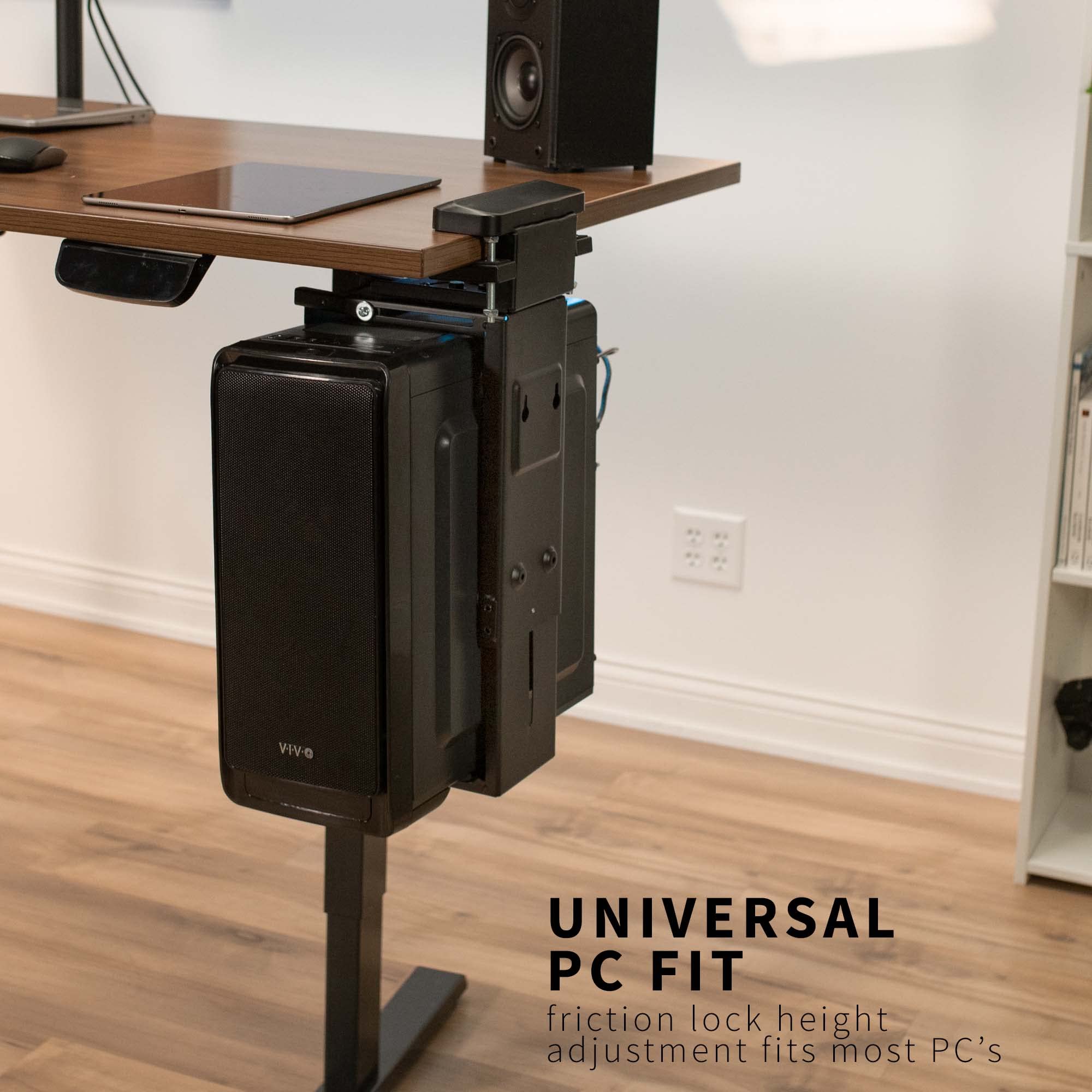 Foto 5 | Soporte Para Pc Vivo Mount-pc10bu Con Abrazadera Ajustable Para Escritorio/pared - Venta Internacional.