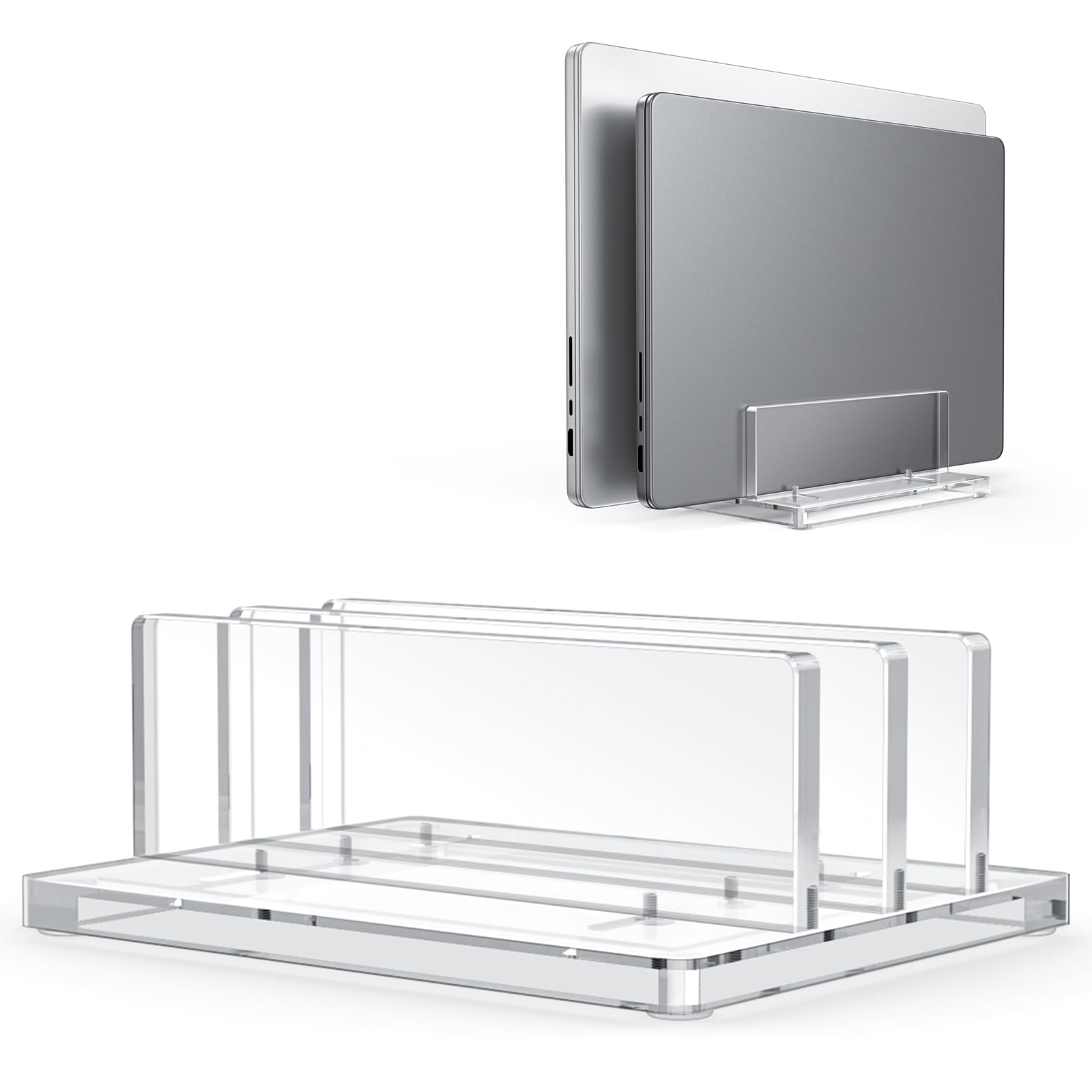 Foto 2 pulgar | Soporte Vertical Para Portátil Omoton De Acrílico Transparente Para Macbook Pro Air - Venta Internacional.