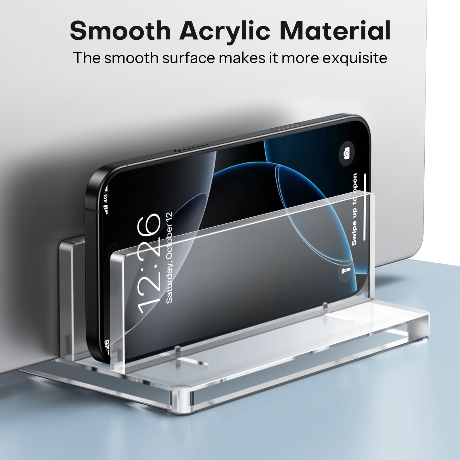 Foto 2 | Soporte Vertical Para Portátil Omoton De Acrílico Transparente Para Macbook Pro Air - Venta Internacional.