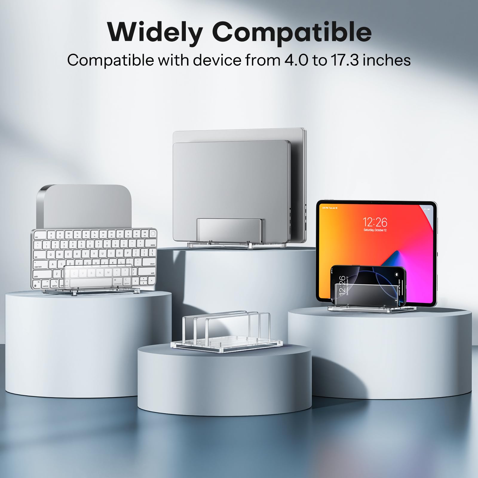 Foto 7 pulgar | Soporte Vertical Para Portátil Omoton De Acrílico Transparente Para Macbook Pro Air - Venta Internacional.