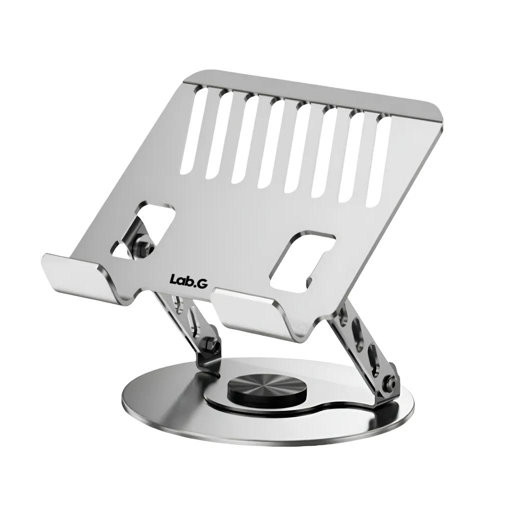 Foto 1 | Base Soporte Para Laptop/tableta Portátil Ajustable Plata Base Redonda