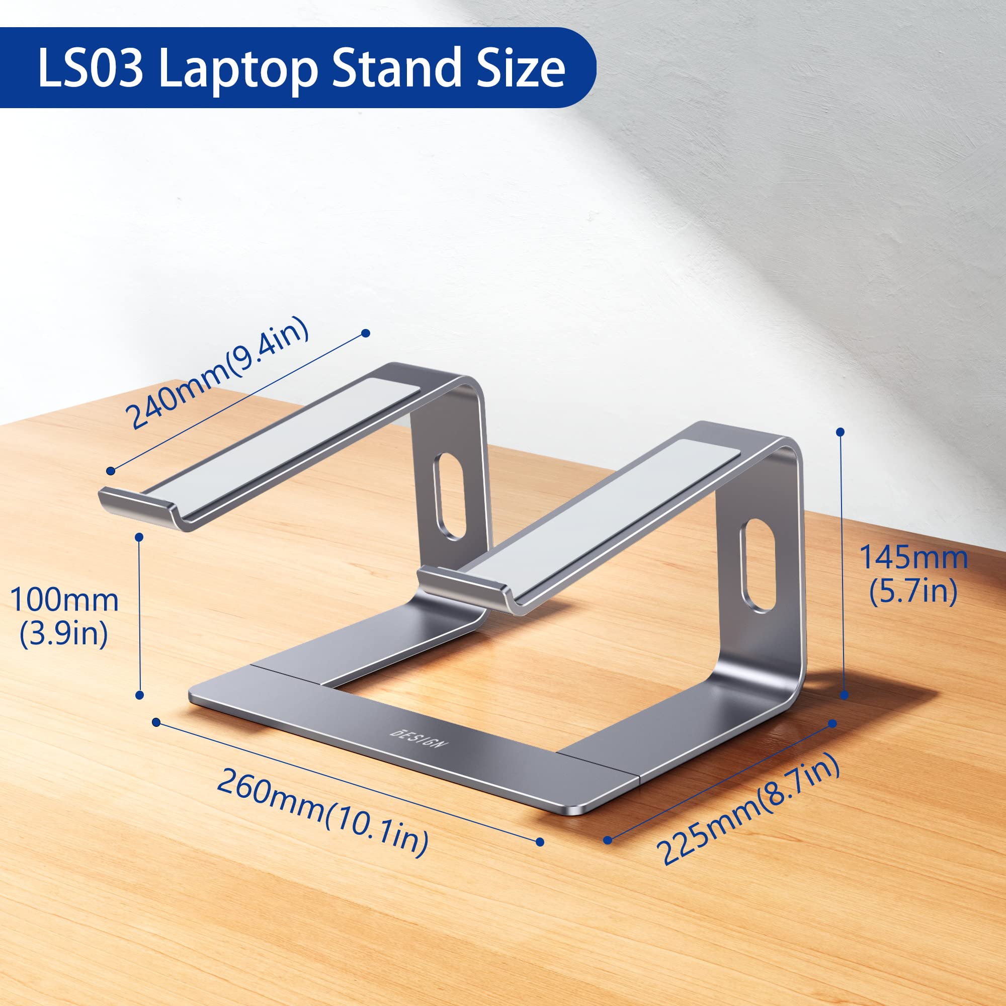 Foto 5 pulgar | Soporte Ergonómico Para Portátil Besign Ls03 De Aluminio Para 10-15 6 Pulgadas - Venta Internacional.