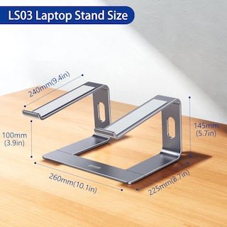Foto 4 | Soporte Ergonómico Para Portátil Besign Ls03 De Aluminio Para 10-15 6 Pulgadas - Venta Internacional.