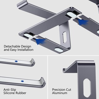 Foto 5 | Soporte Ergonómico Para Portátil Besign Ls03 De Aluminio Para 10-15 6 Pulgadas - Venta Internacional.