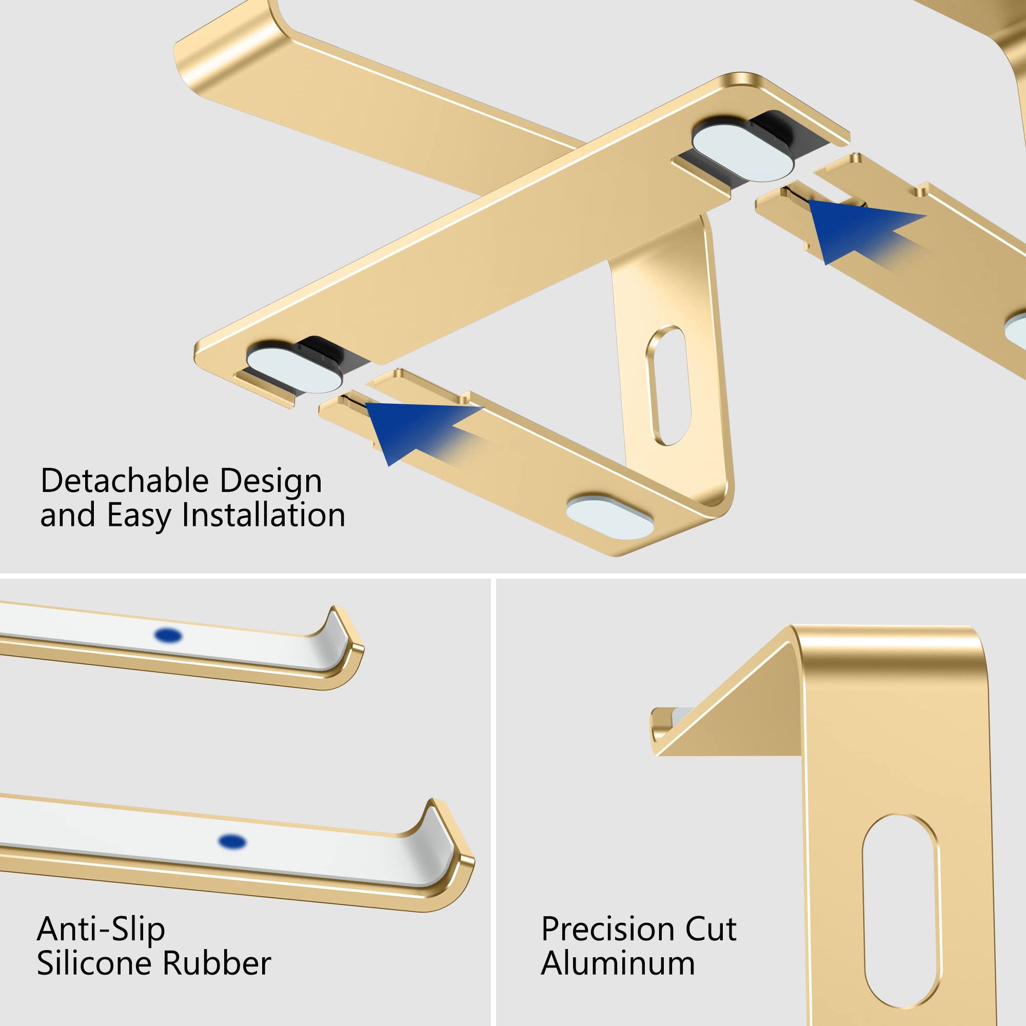 Foto 5 | Soporte Ergonómico Para Portátil Besign Ls03 De Aluminio Para 10-15 6 Pulgadas - Venta Internacional.
