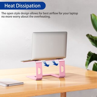 Foto 6 | Soporte Para Portátil Besign Ls03 Ergonómico De Aluminio Rosa De 10 A 15 6 Pulgadas - Venta Internacional.
