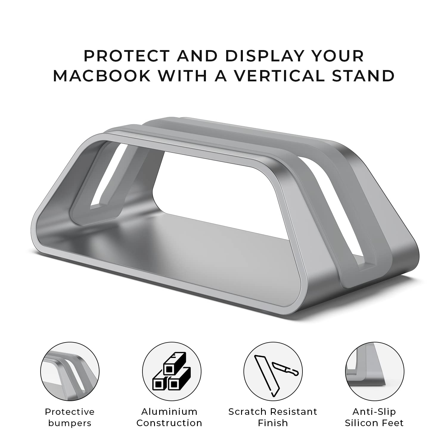 Foto 3 pulgar | Soporte Vertical Para Portátil Humancentric Macbook Pro/air Space Grey - Venta Internacional.