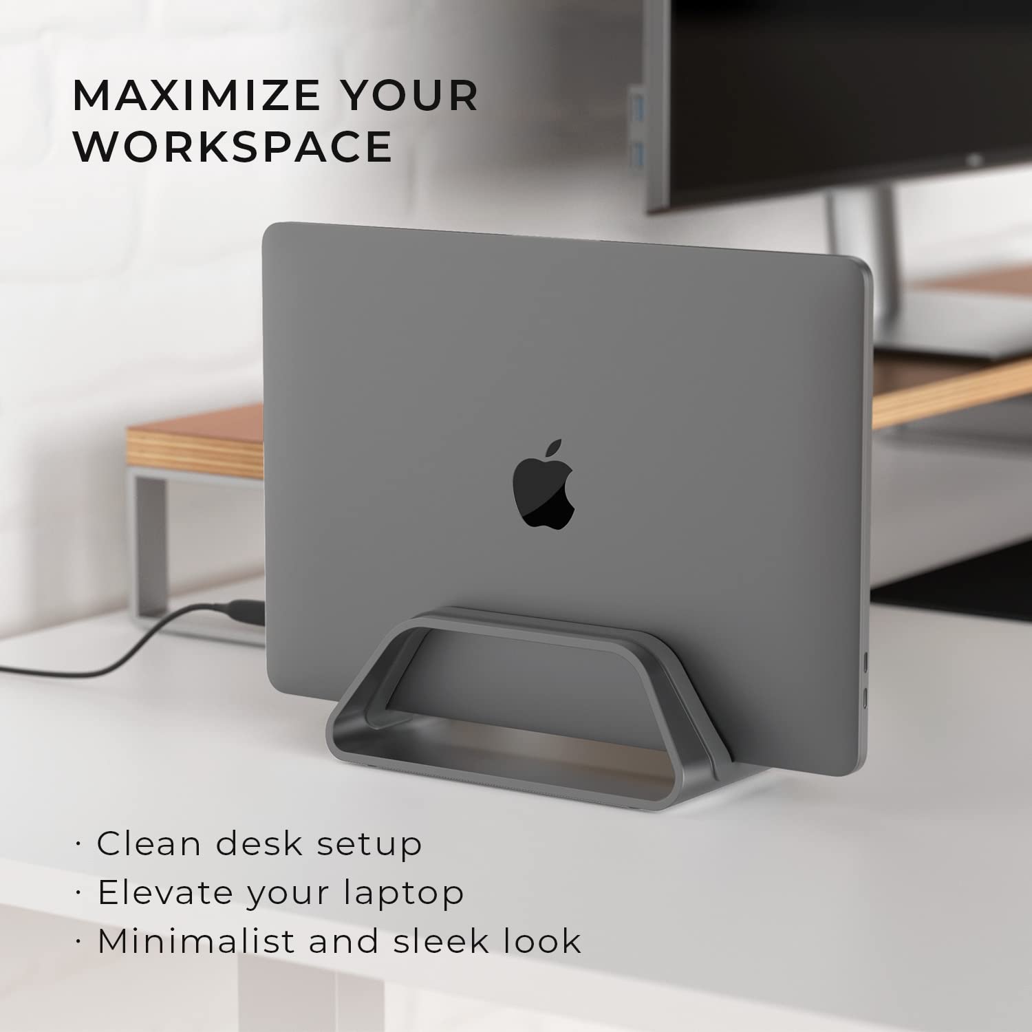 Foto 4 pulgar | Soporte Vertical Para Portátil Humancentric Macbook Pro/air Space Grey - Venta Internacional.