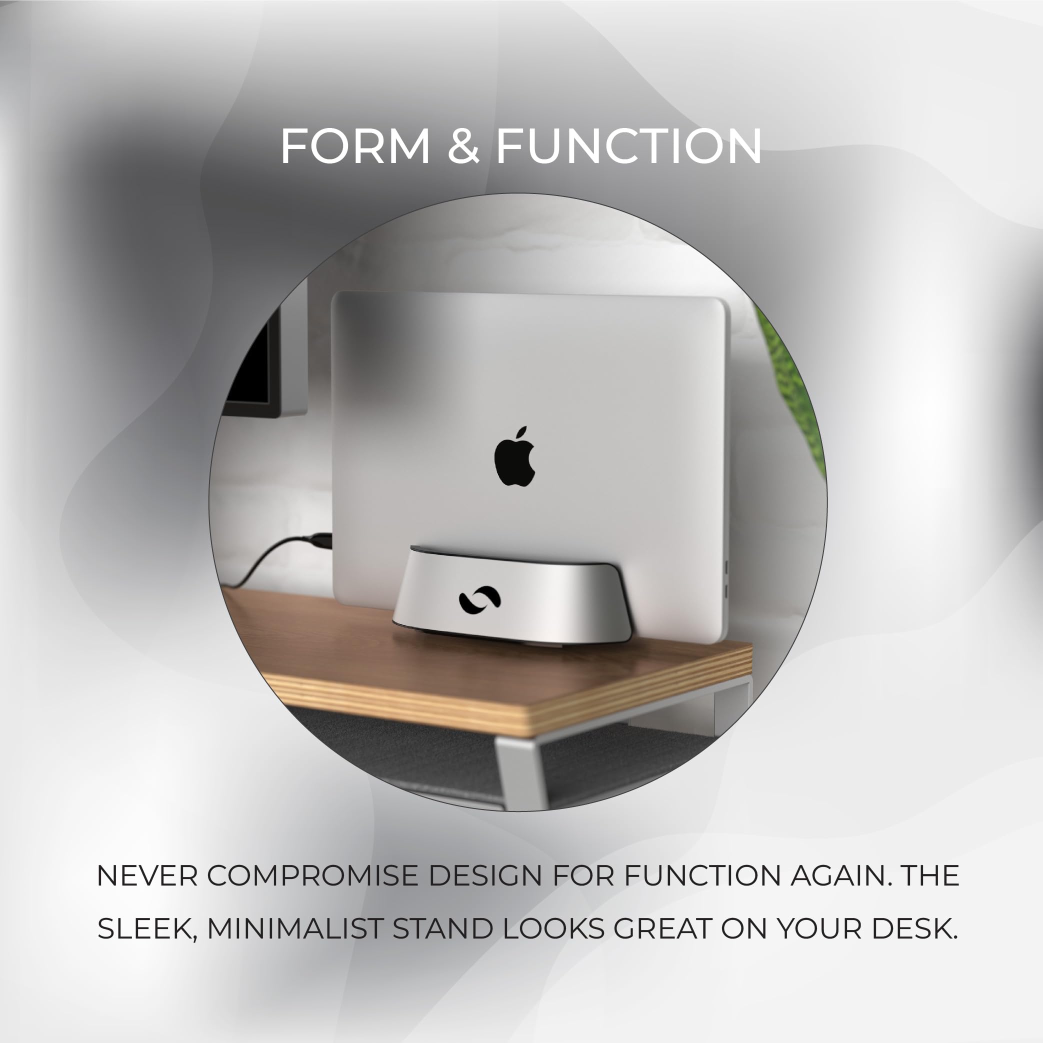 Foto 5 | Soporte Vertical Para Portátil Humancentric De Aluminio Plateado - Venta Internacional.