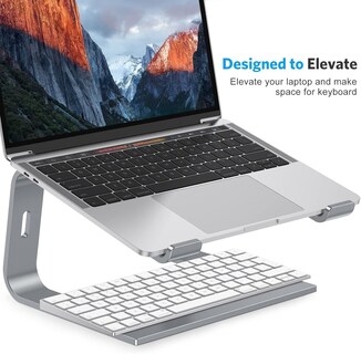 Foto 4 | Soporte Para Portátil Omoton Compatible Con Aluminio De 10 A 15 6 Pulgadas Gris - Venta Internacional.