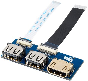 Foto 1 | Adaptador Usb Hdmi Waveshare Cm4-io-base Con 2 Usb 2.0 Y 1 Hdmi - Venta Internacional.
