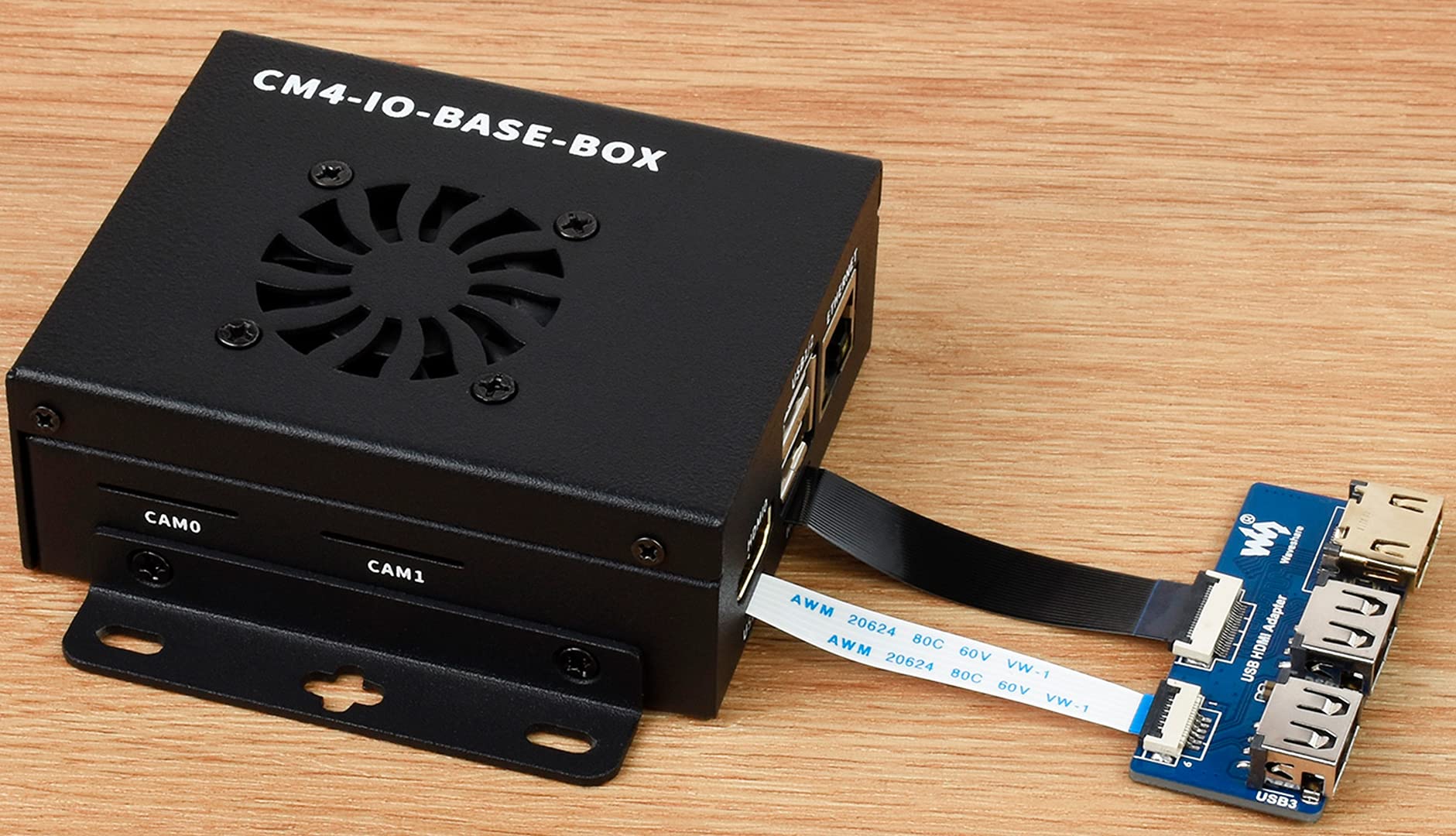 Foto 4 | Adaptador Usb Hdmi Waveshare Cm4-io-base Con 2 Usb 2.0 Y 1 Hdmi - Venta Internacional.