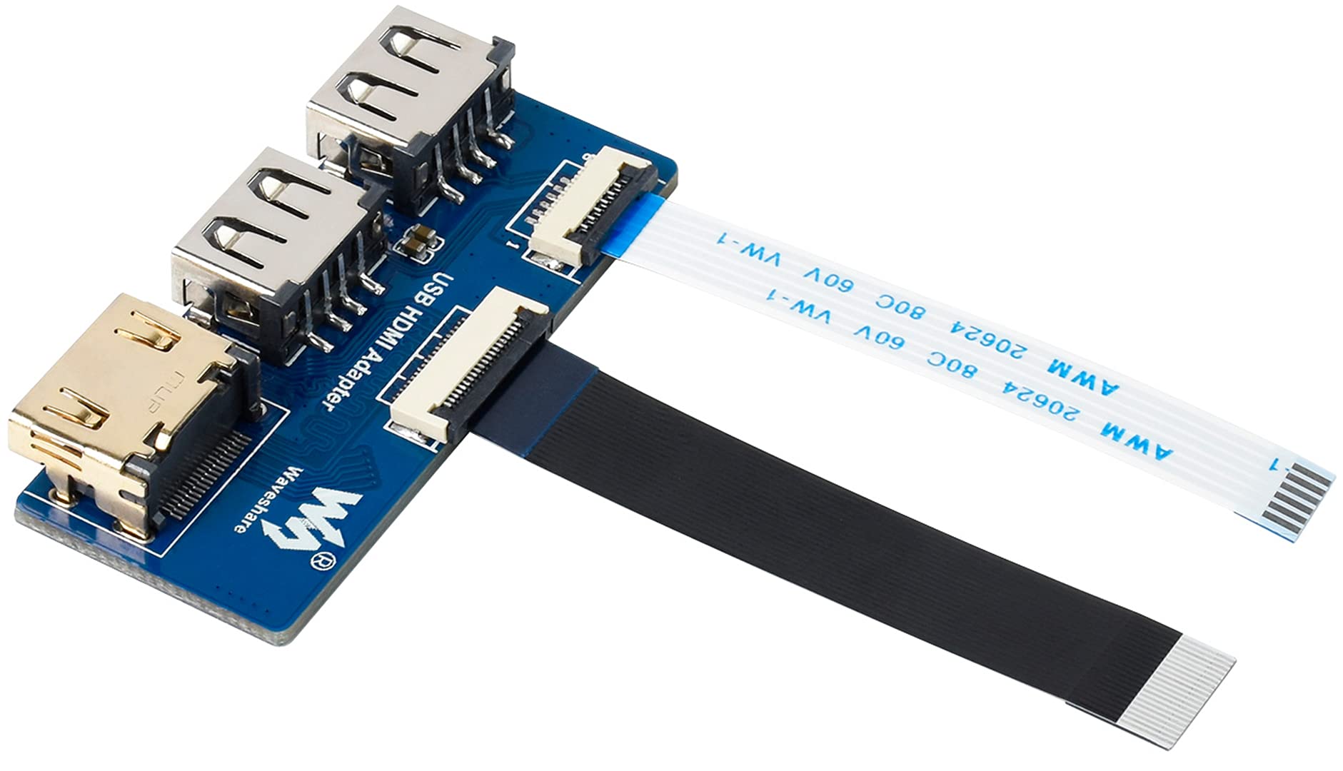 Foto 5 | Adaptador Usb Hdmi Waveshare Cm4-io-base Con 2 Usb 2.0 Y 1 Hdmi - Venta Internacional.