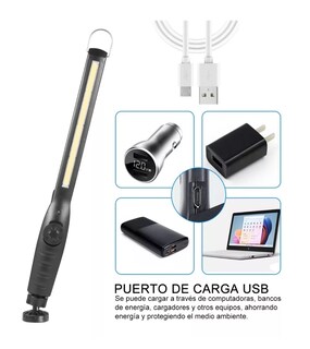 Foto 2 | Lámpara Recargable color Negro Belug de Mano