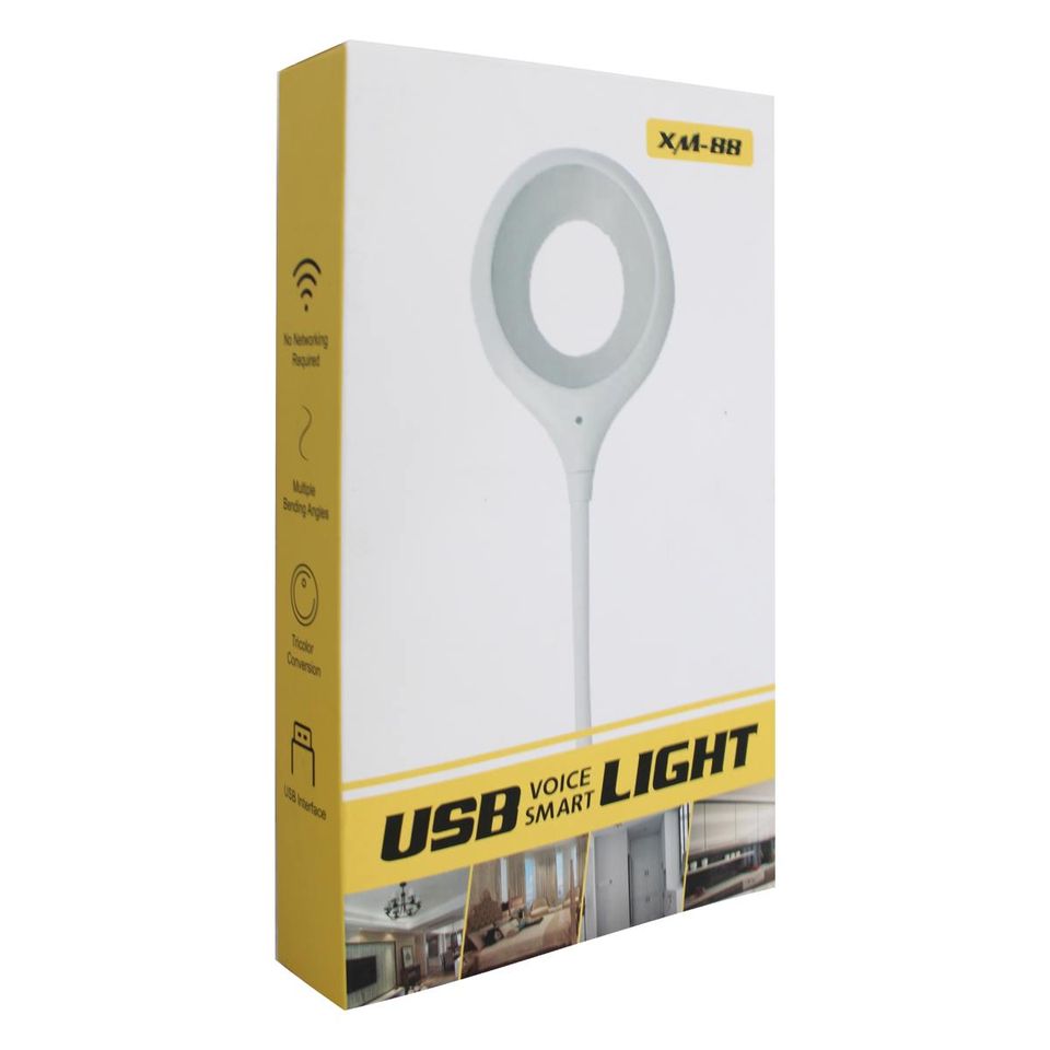 Foto 7 pulgar | Lámpara Con 3 Modos De Luz Led Inteligente USB Con Control Por Voz
