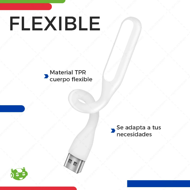 Foto 3 pulgar | Xtellar Lámpara Led Usb Portátil Y Flexible  Ideal Para Laptop Y Pc  Diseño Slim En Blanco