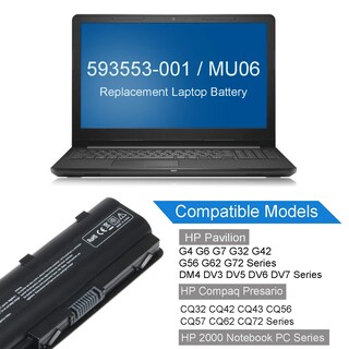 Foto 3 | Batería Portátil Natno Mu06 Mu09 para Hp Pavilion G6 G7 G62 G72 - Venta Internacional