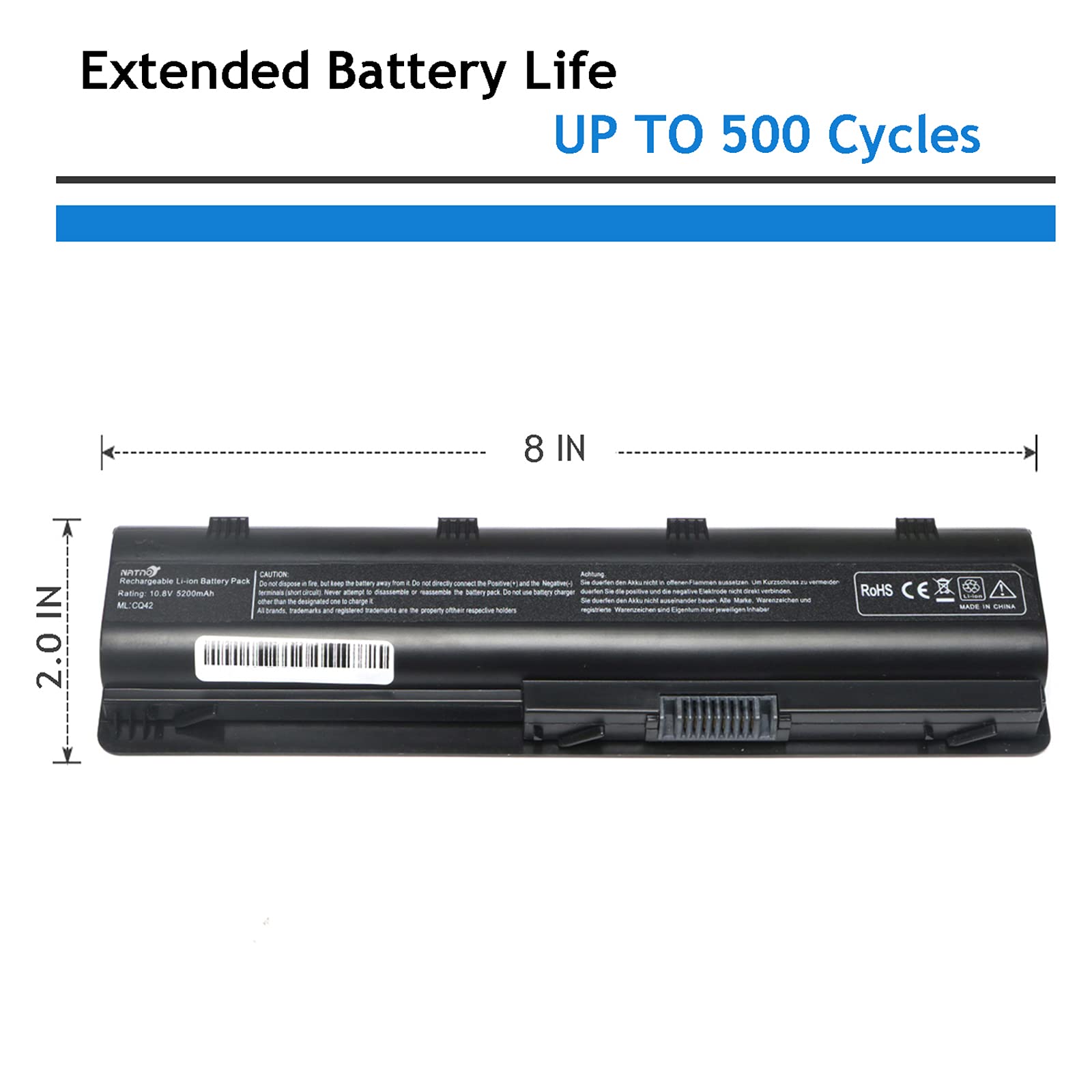 Foto 5 pulgar | Batería Portátil Natno Mu06 Mu09 para Hp Pavilion G6 G7 G62 G72 - Venta Internacional