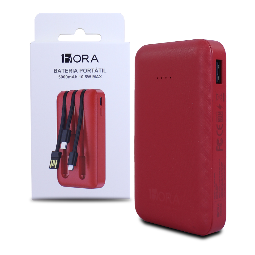 Foto 2 pulgar | Batería de Emergencia 1 Hora 5000 Mah 10w Gar261 Roja