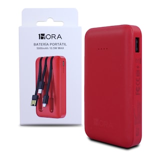 Foto 1 | Batería de Emergencia 1 Hora 5000 Mah 10w Gar261 Roja
