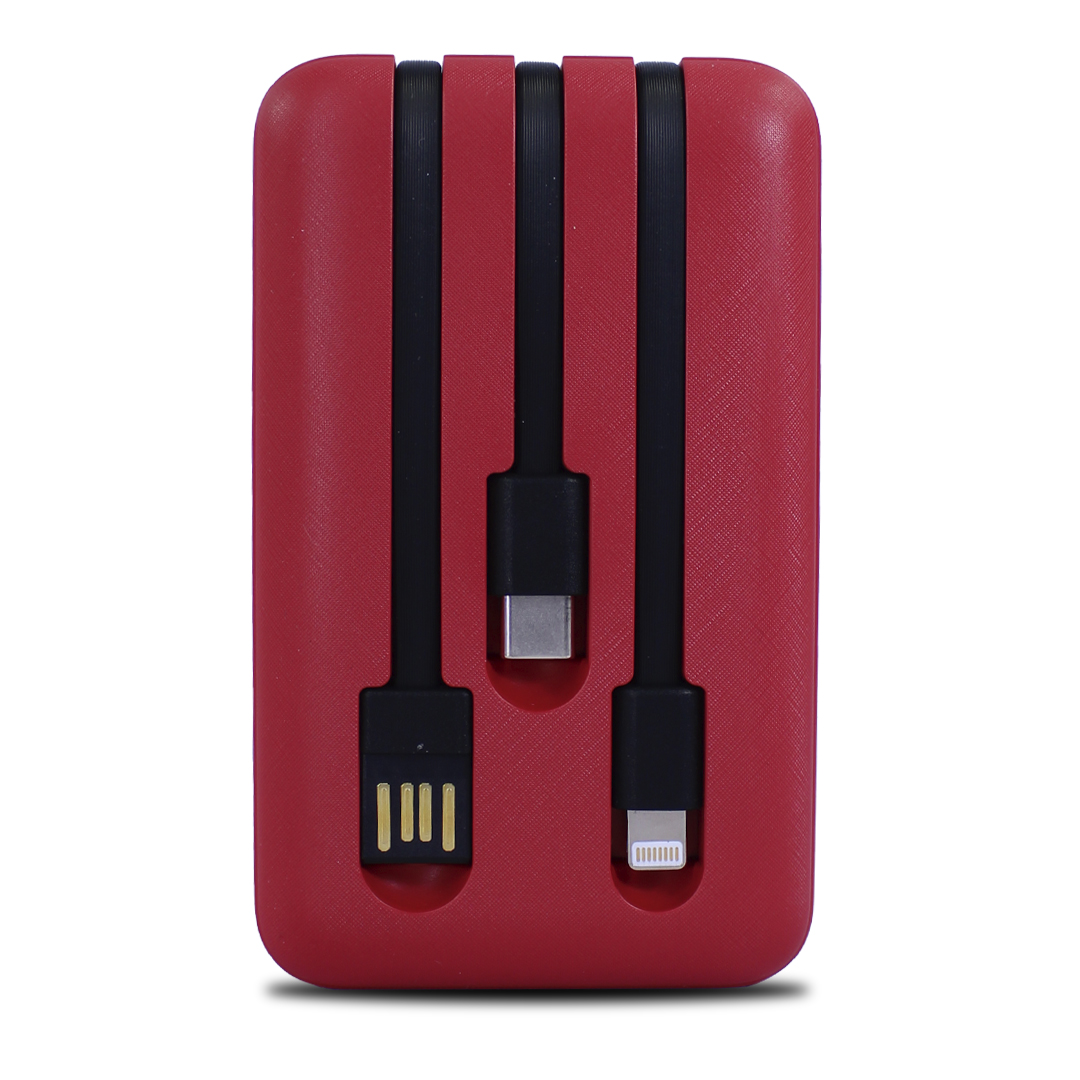 Foto 2 | Batería de Emergencia 1 Hora 5000 Mah 10w Gar261 Roja