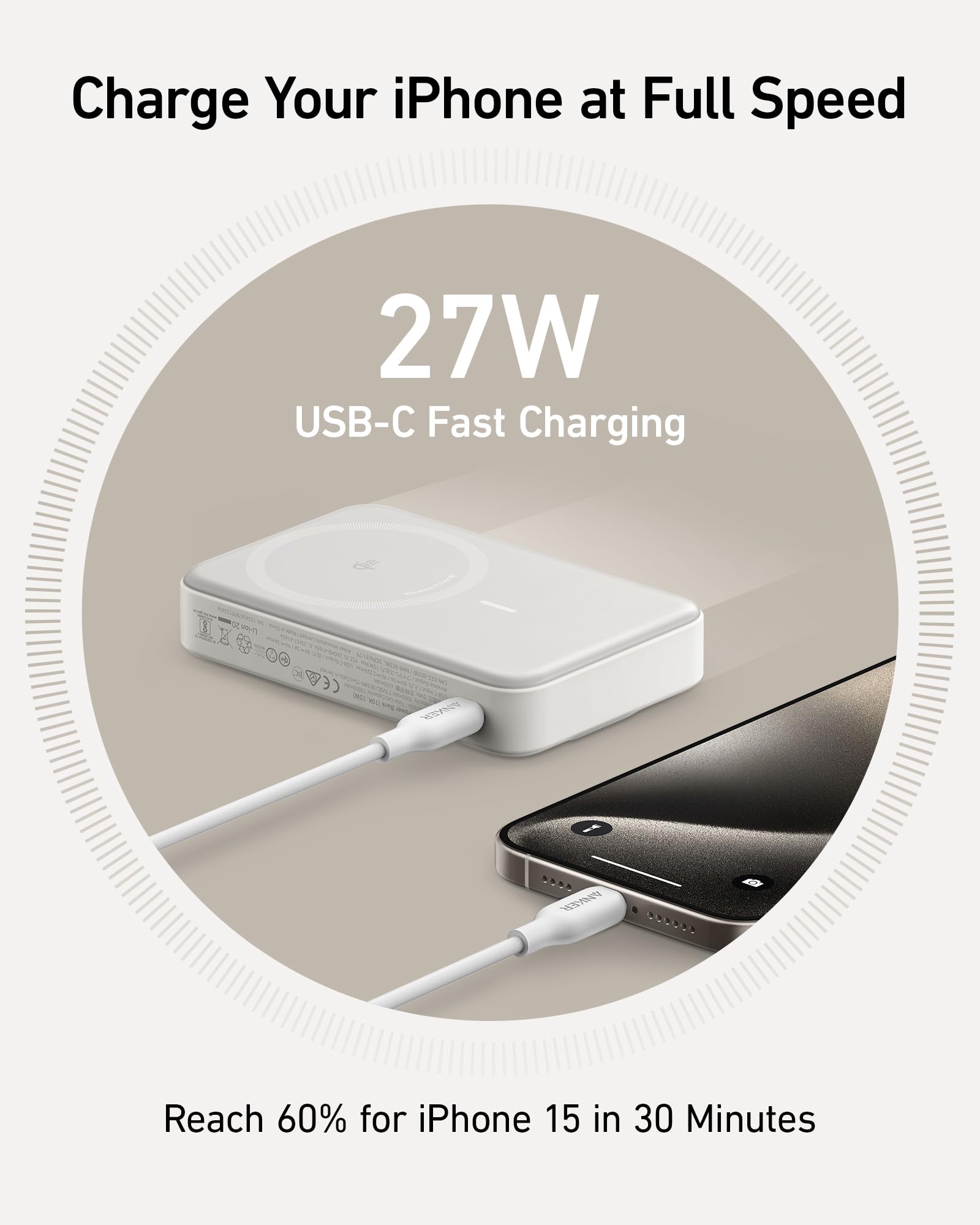 Foto 6 pulgar | Batería Externa Anker Maggo de 10.000 Mah 15 w Certificación Qi2 - Venta Internacional
