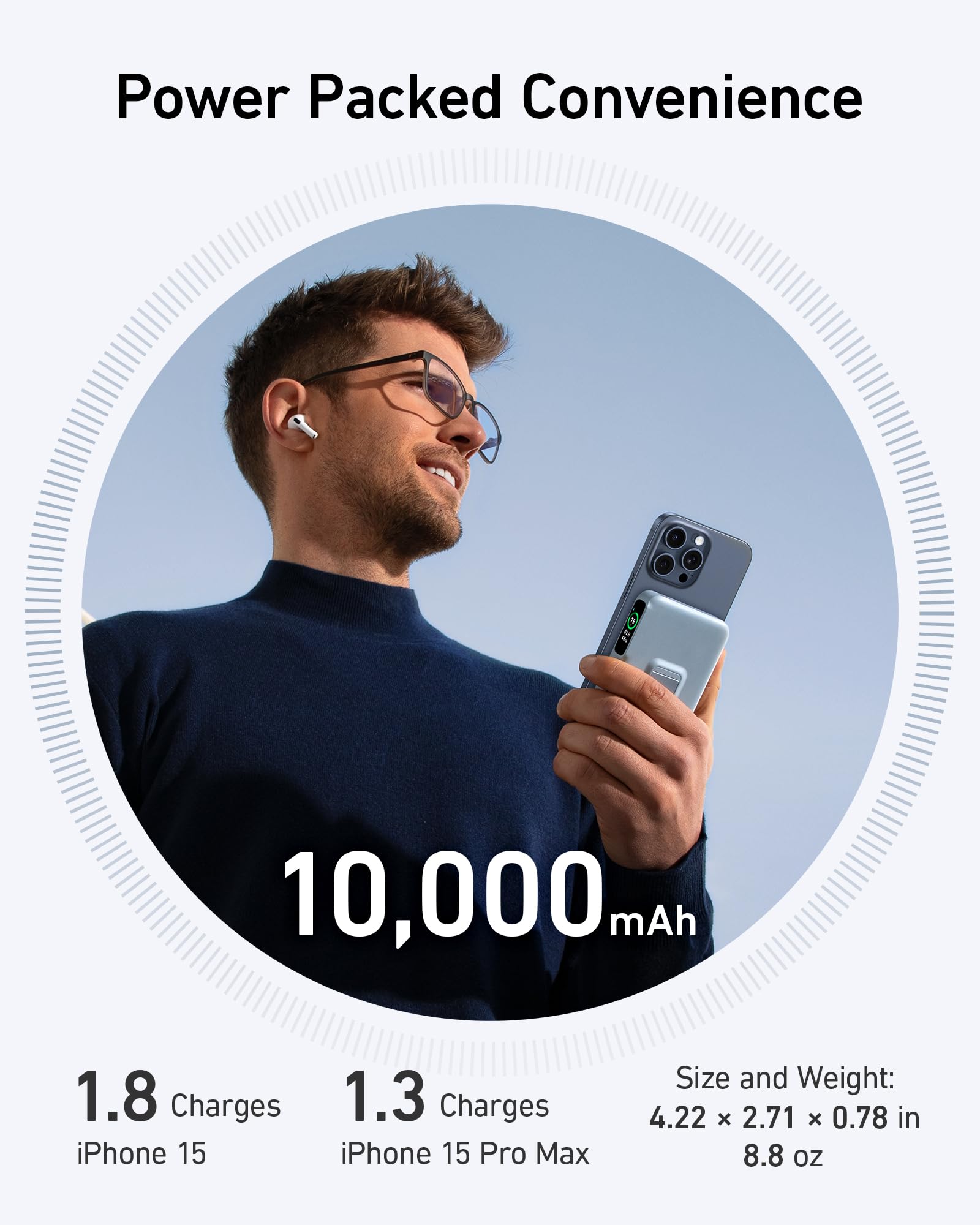Foto 5 pulgar | Batería Externa Anker Maggo de 10.000 Mah 15 w Certificación Magsafe Qi2 - Venta Internacional