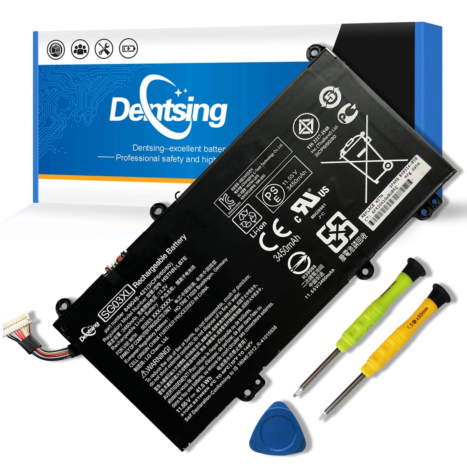 Foto 2 pulgar | Batería para portátil HP Envy M7U - Dentsing 849048-421 SG03XL 11 5V 41 5Wh - Venta Internacional