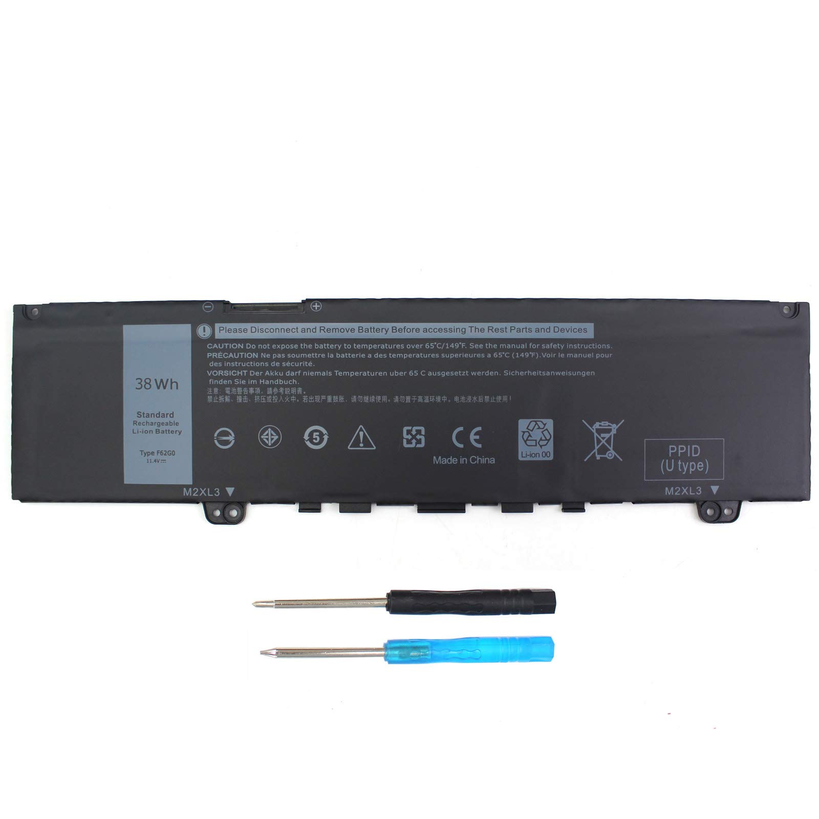 Foto 2 pulgar | Batería Dmkaollk 38 Wh F62g0 11,4 V para Dell Inspiron 13 7000 - Venta Internacional