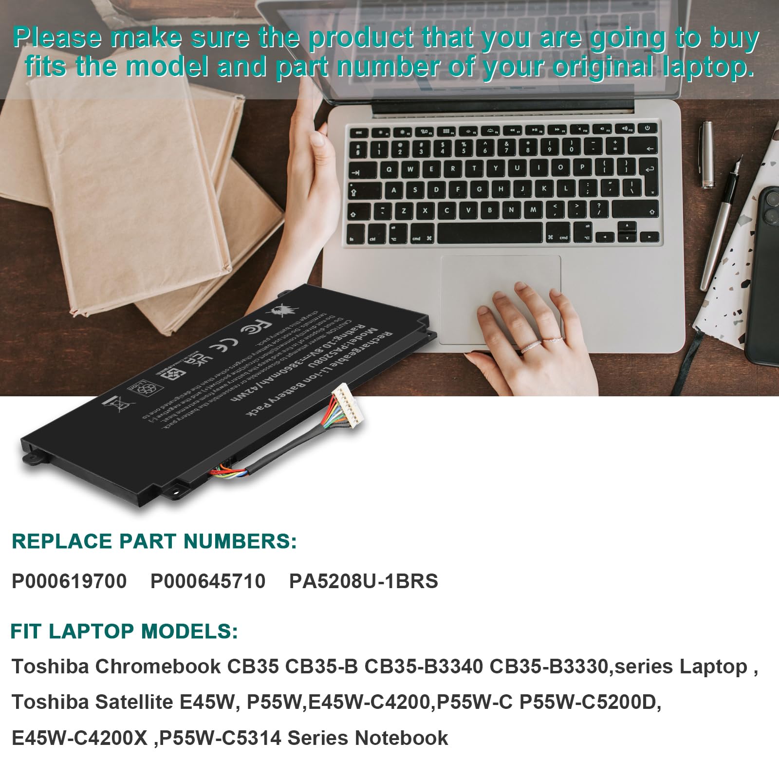 Foto 4 | Batería Para Portátil Fancy Buying Pa5208u-1brs 3860 Mah 10,8 V - Venta Internacional.