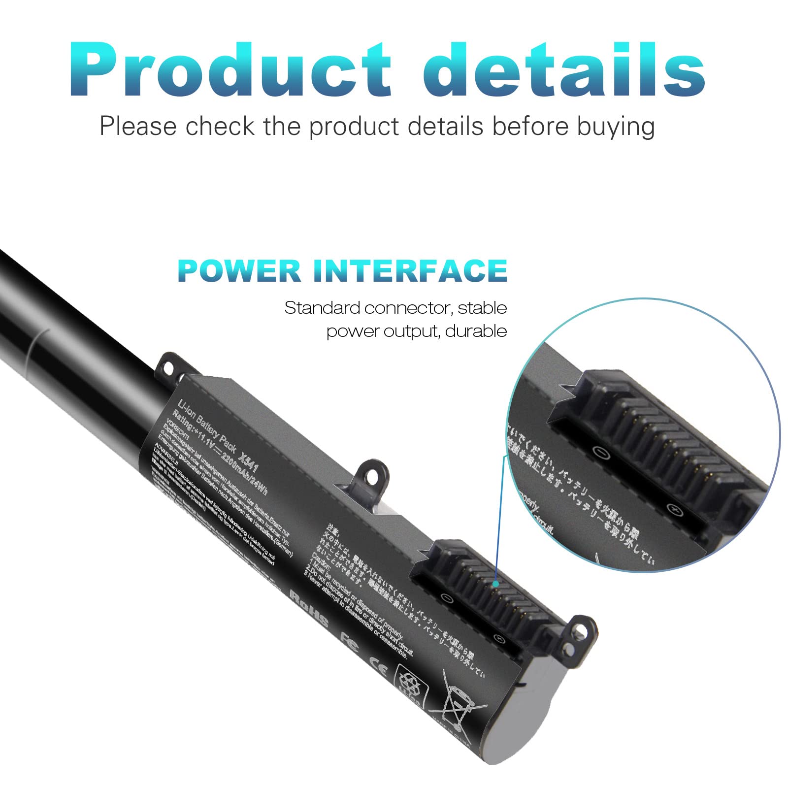 Foto 4 pulgar | Batería Portátil Fancy Buying Para Asus X541 X541s X541n X541na - Venta Internacional.