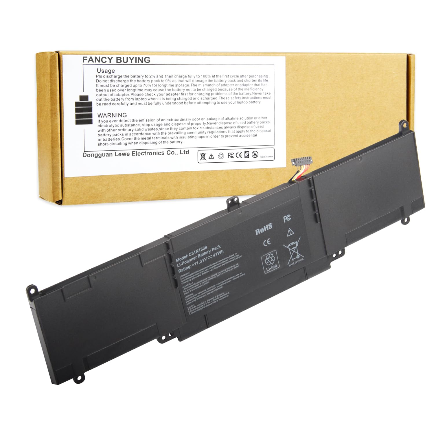 Reemplazo De Batería Portátil Fancy Buying C31n1339 Para Asus - Venta Internacional.