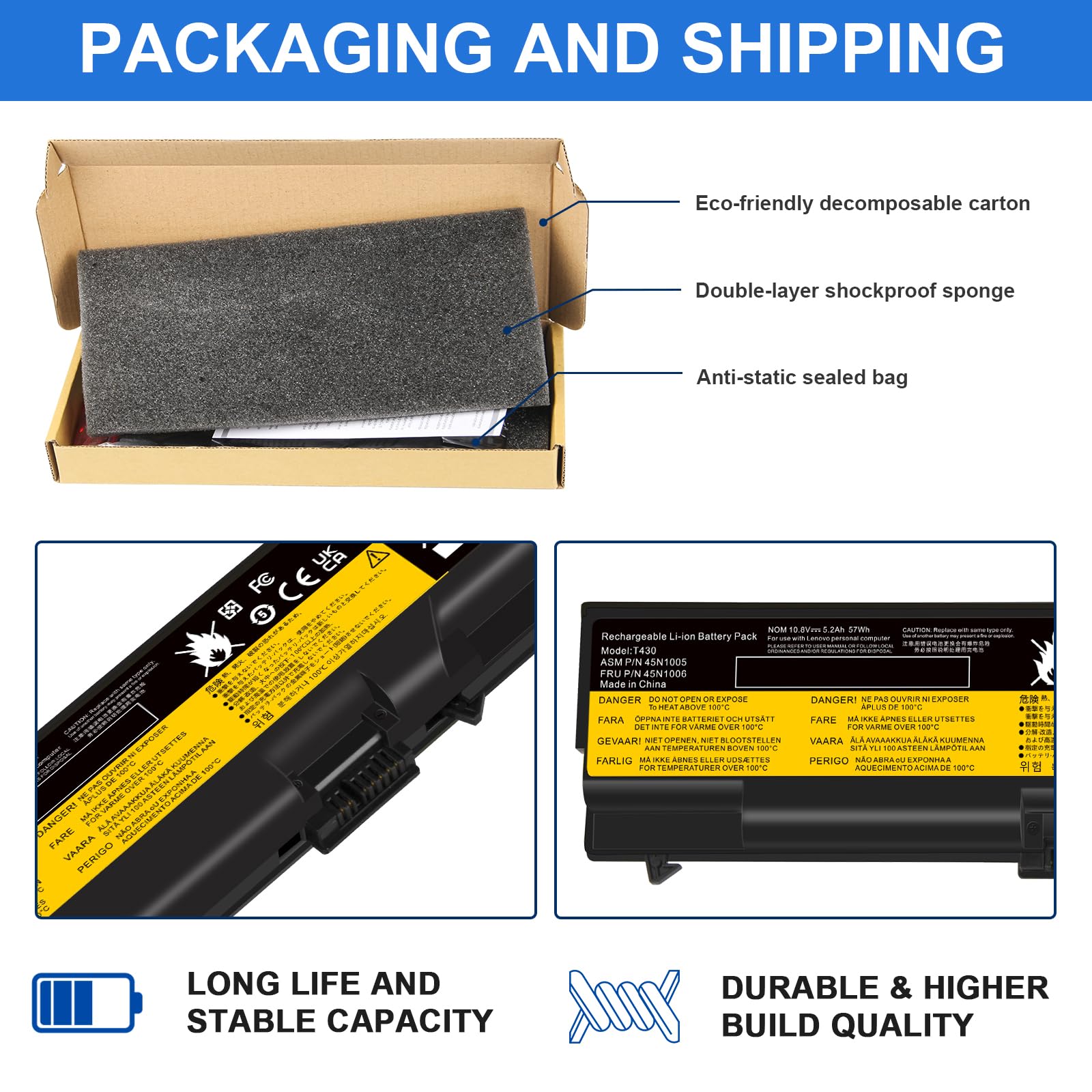 Foto 7 | Batería De Ordenador Portátil Tree.nb Para Lenovo Thinkpad T420 T520 T430 T430i T530 T530i W530 L530 L430 - Ve