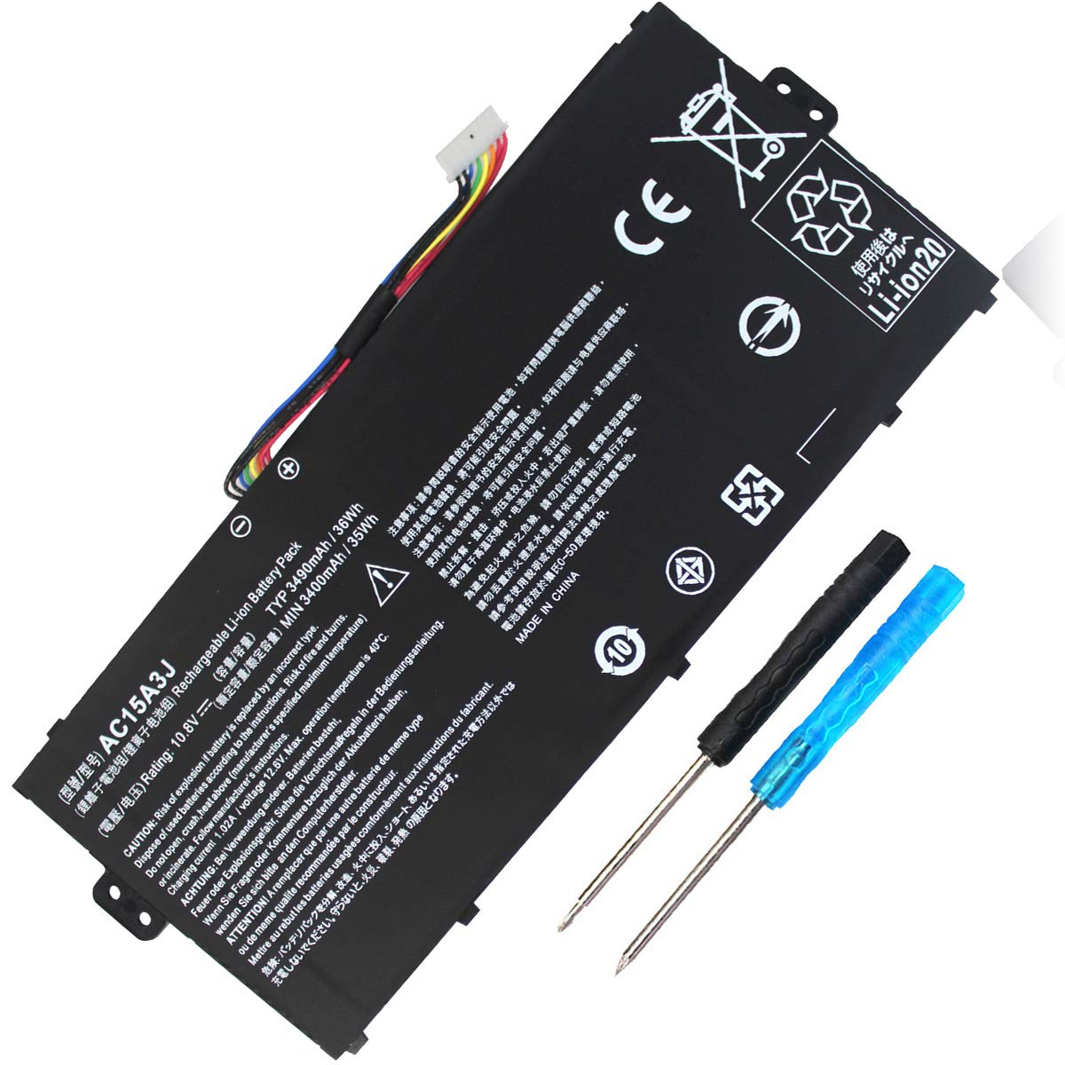 Batería De Ordenador Portátil Gomarty Ac15a3j Ac15a8j Para Acer Chromebook - Venta Internacional.
