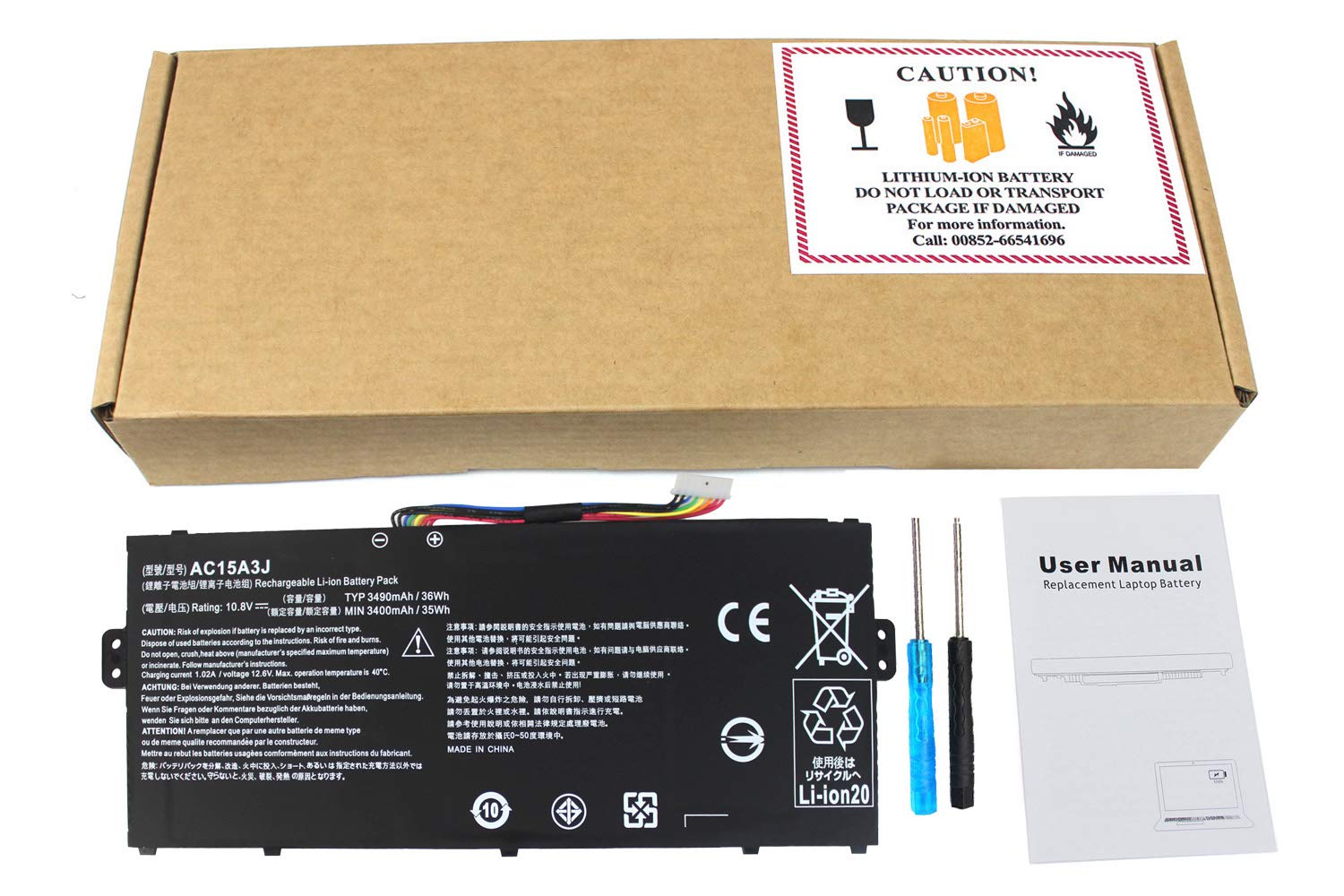 Foto 8 pulgar | Batería De Ordenador Portátil Gomarty Ac15a3j Ac15a8j Para Acer Chromebook - Venta Internacional.