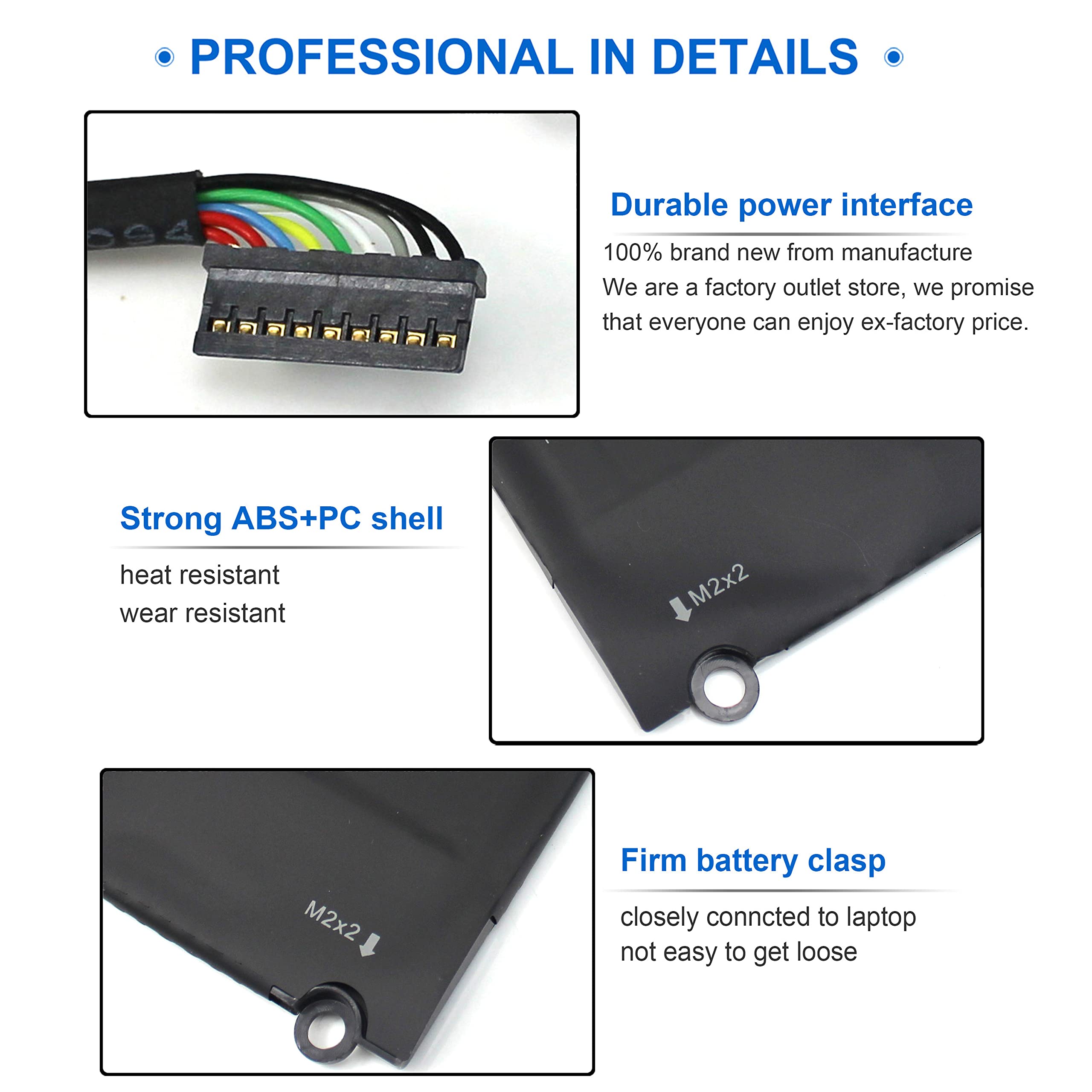 Foto 4 | Batería Wymisnit 5k9cp Jd25g 90v7w Para Dell Xps 13 9350 9343 - Venta Internacional.