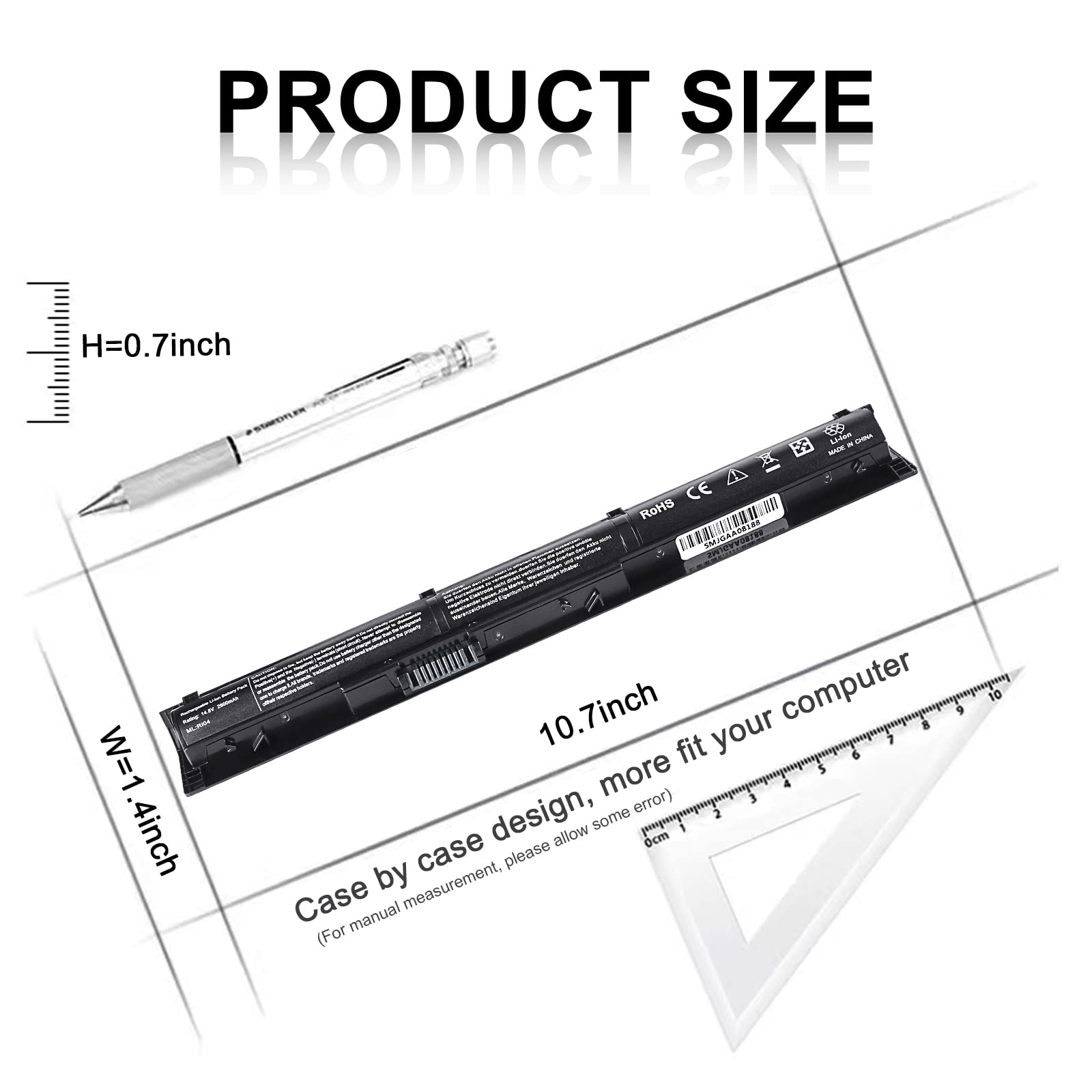 Foto 3 pulgar | Batería Portátil Tskybear Ri04 Ri06xl Para Hp Probook 450 455 470 G3 - Venta Internacional.