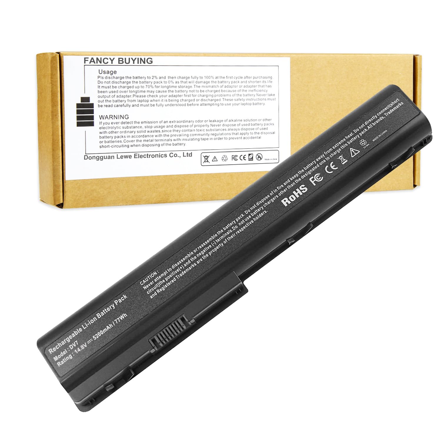 Batería Portátil Fancy Buying De 8 Celdas De 5200 Mah Para Hp Hdx18 - Venta Internacional.