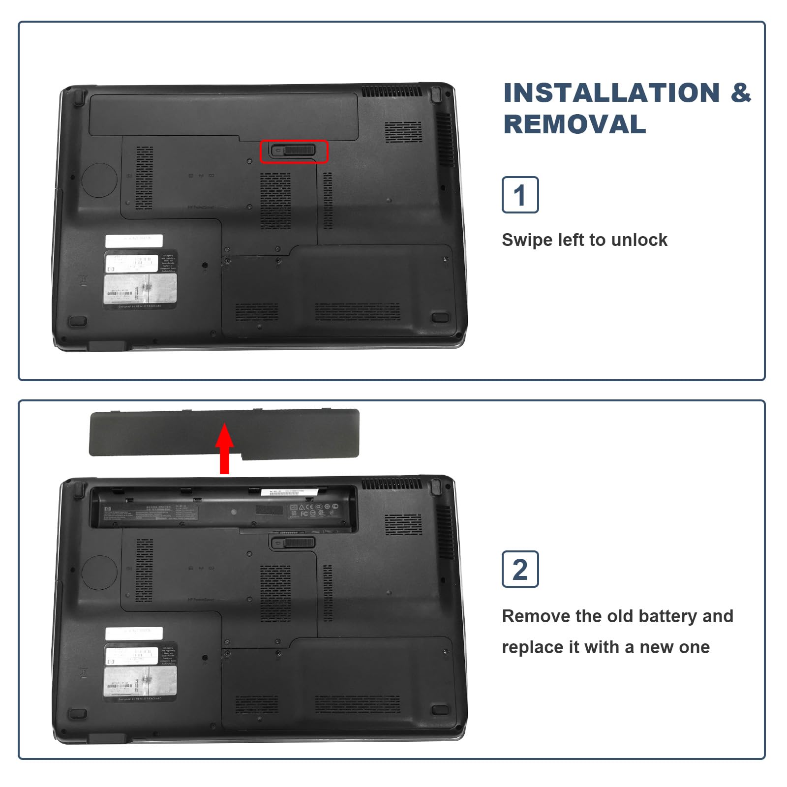 Foto 6 | Batería Portátil Fancy Buying De 8 Celdas De 5200 Mah Para Hp Hdx18 - Venta Internacional.