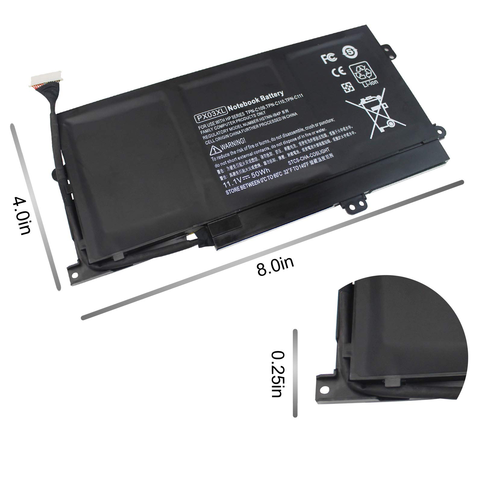 Foto 5 pulgar | Batería Portátil Dmkaollk Px03xl Para Hp Envy 14 Touchsmart M6 - Venta Internacional.