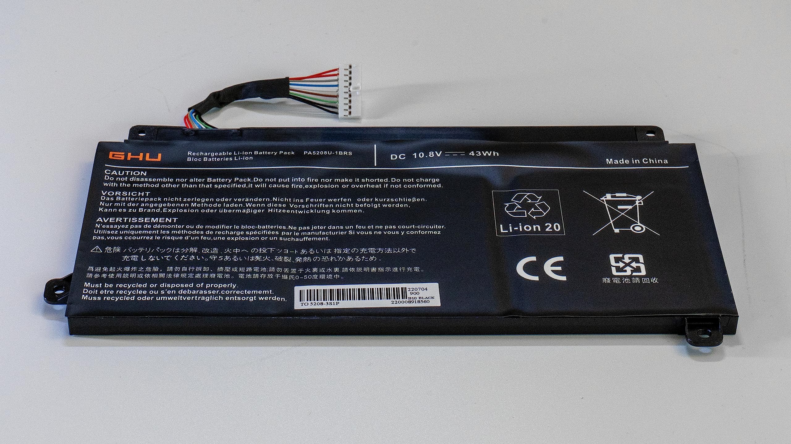 Foto 3 pulgar | Batería Ghu Pa5208u-1brs De 45 Wh Para Toshiba Satellite E45w P55w - Venta Internacional.