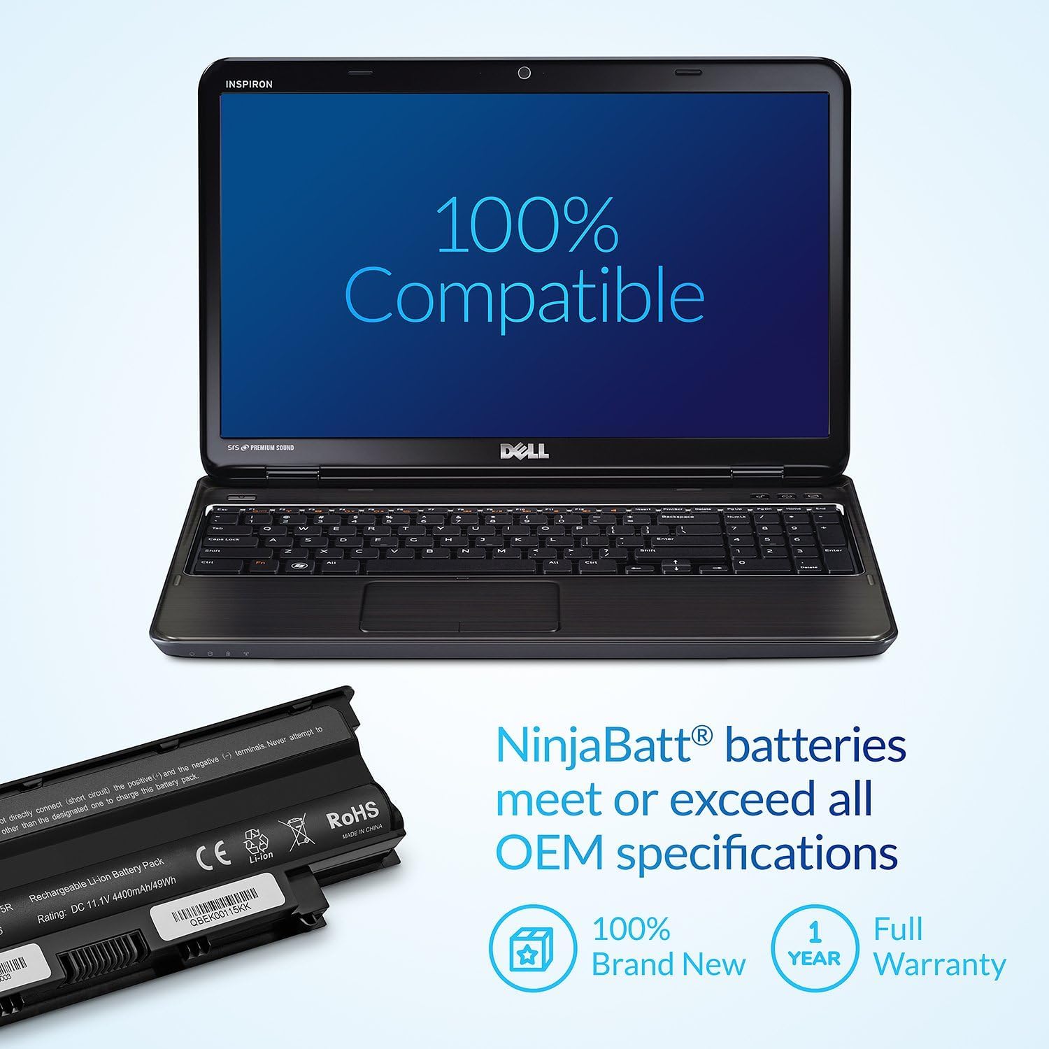 Foto 5 pulgar | Batería Ninjabatt Para Dell J1knd N7110 N5010 N4110 N7010 - Venta Internacional.